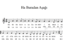 Ha Buradan Aşağıda Ben İnemem İnemem Türküsünün Blokfülüt ile Çalınışı ve Söylenişi Ha Buradan Aşağıda Ben İnemem İnemem Türküsünün Blokfülüt ile Çalınışı ve Söylenişi